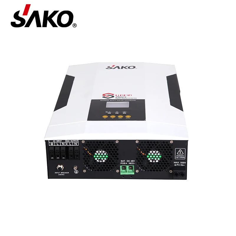 SUNON PRO 5.5kw 48v 100A  mppt hybrid solar inverter 500 vdc PV voltage can connect 6kw solar panel and option for wifi function