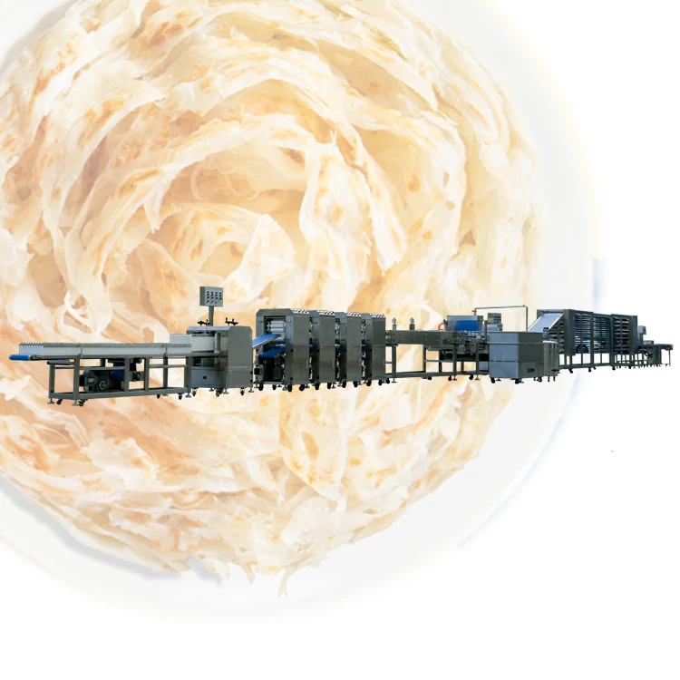Hot Sale Roti Lachha Paratha Making Machine Layered Parotta Production Line