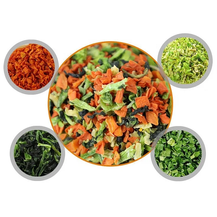 AD Air Dried Mixed Vegetables Sachet Packing  WOHUA Supplier Dehydrated Mix Vegetable For Instant Noodle
