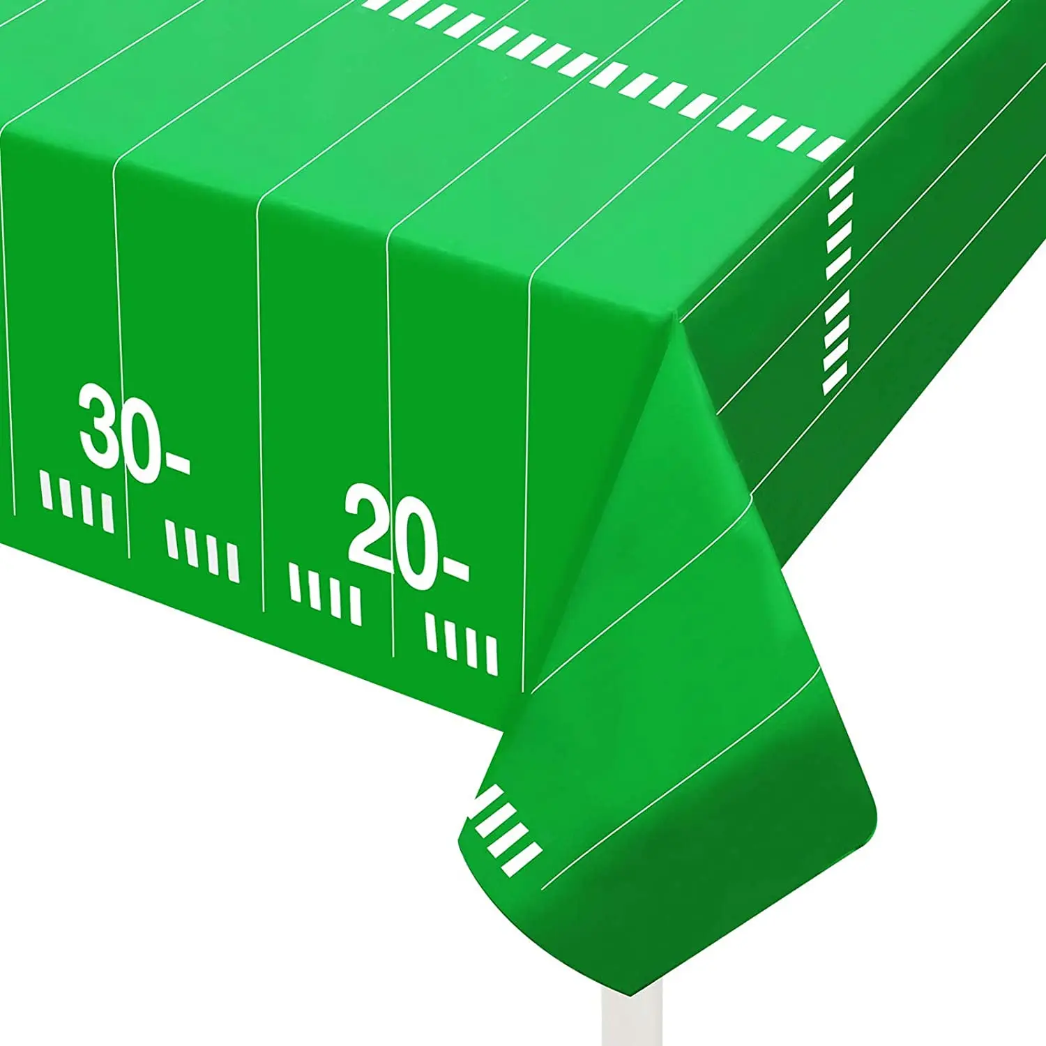 Disposable Football Table Cover Plastic Tailgate Football Party Tablecloth for Superbowl Decoration