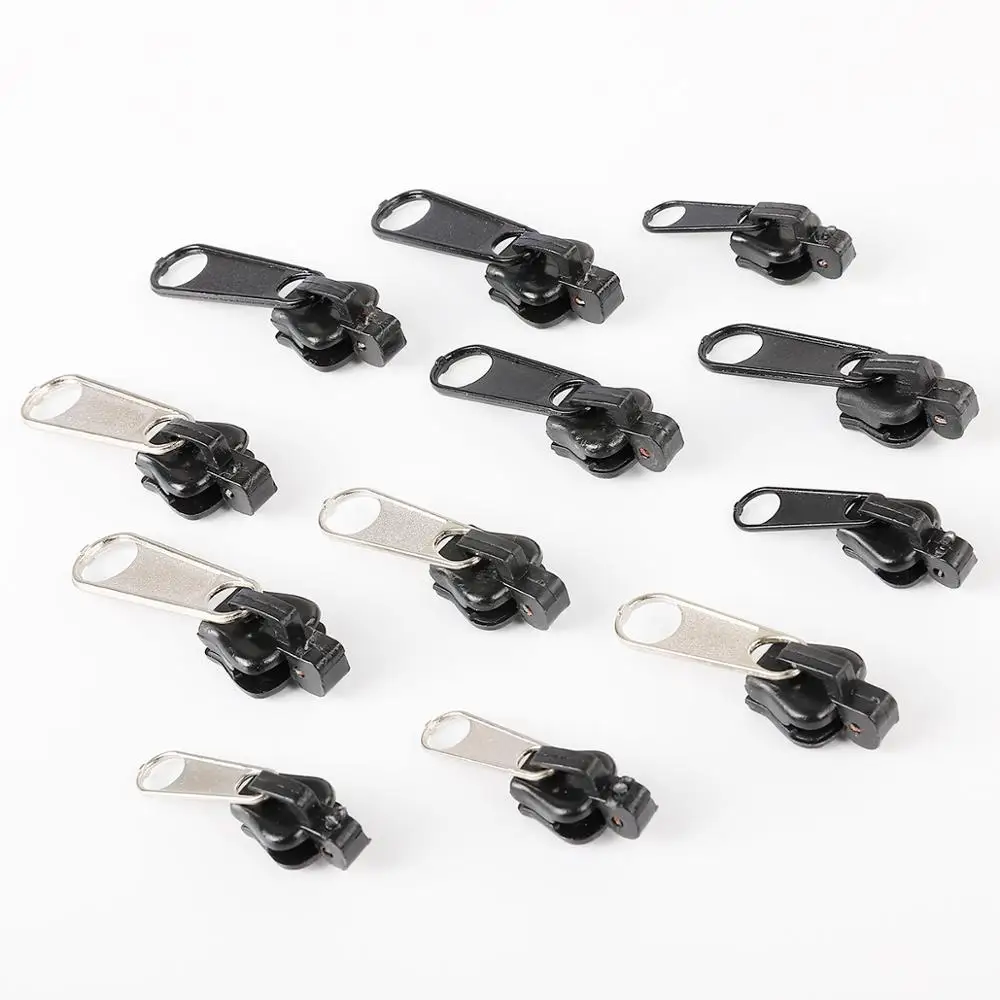 
Factory Direct Black Zipper Pull Head Universal Instant Repair Zipper Repair Kit Slider Zipper Pull Head 