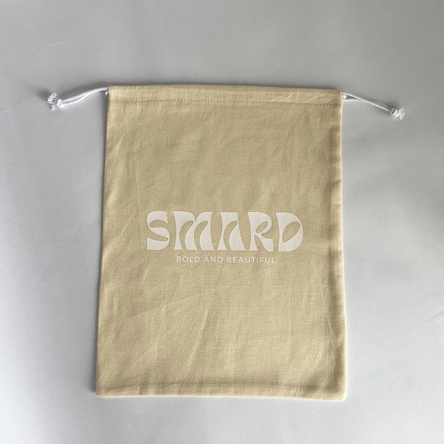 Recyclable Biodegradable Factory Price Cotton Packaging Bag Linen Pouch Drawstring Dust Cover Bags For Handbags Shoes Cloth