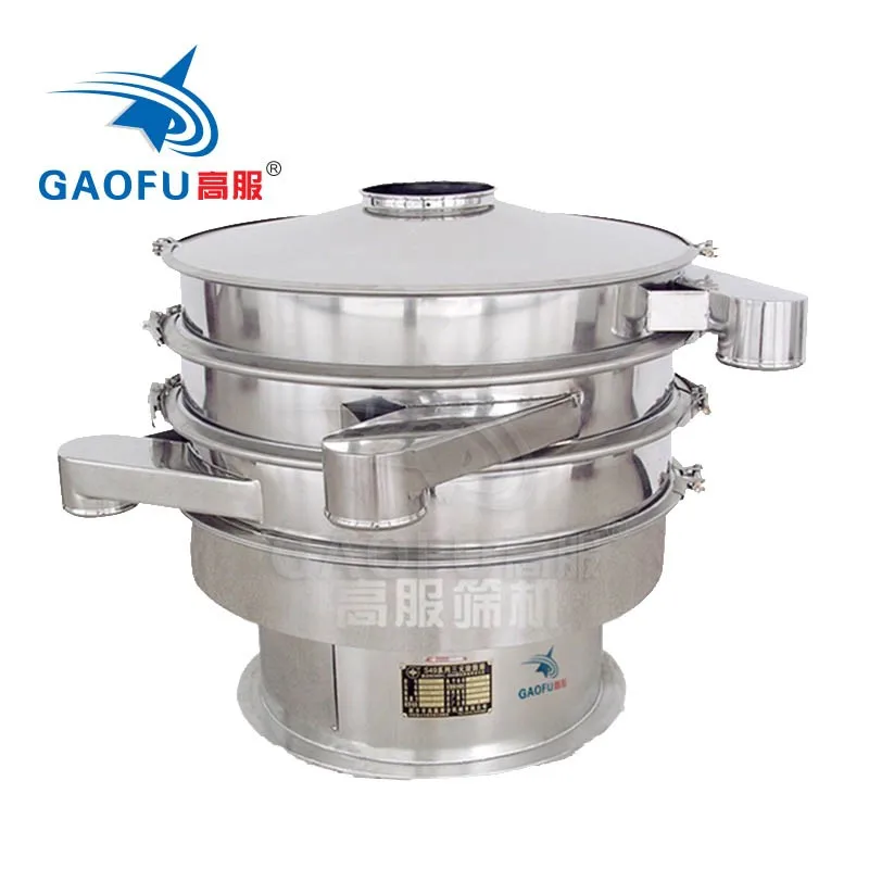 Food grade sieve sifter rotary vibration filter screen corn flour vibrating separator machine