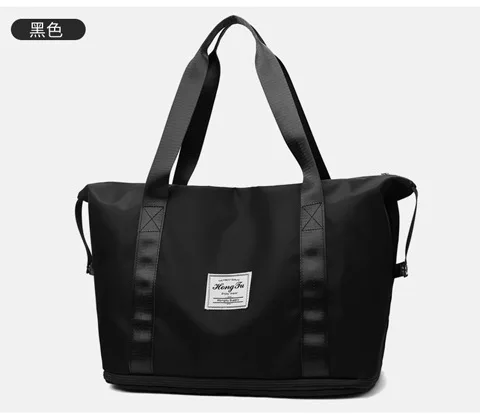 2022 new solid color simple shoulder rest portable female handbag large capacity tote waterproof travel bag