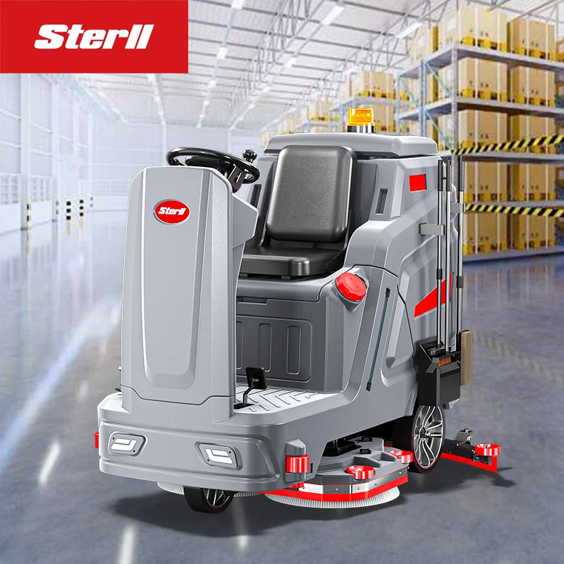 Sterll SX1100 Warehouse Tile Floor Cleaner Industrial Ride-on Floor Scrubber Dryer Machine For floor cleaning