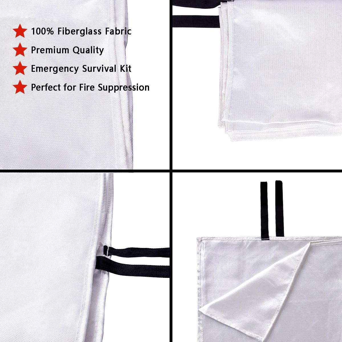 Местные запасы в Америке! Стекловолоконное одеяло для аварийного выживания Winmax 1 м * 1 м