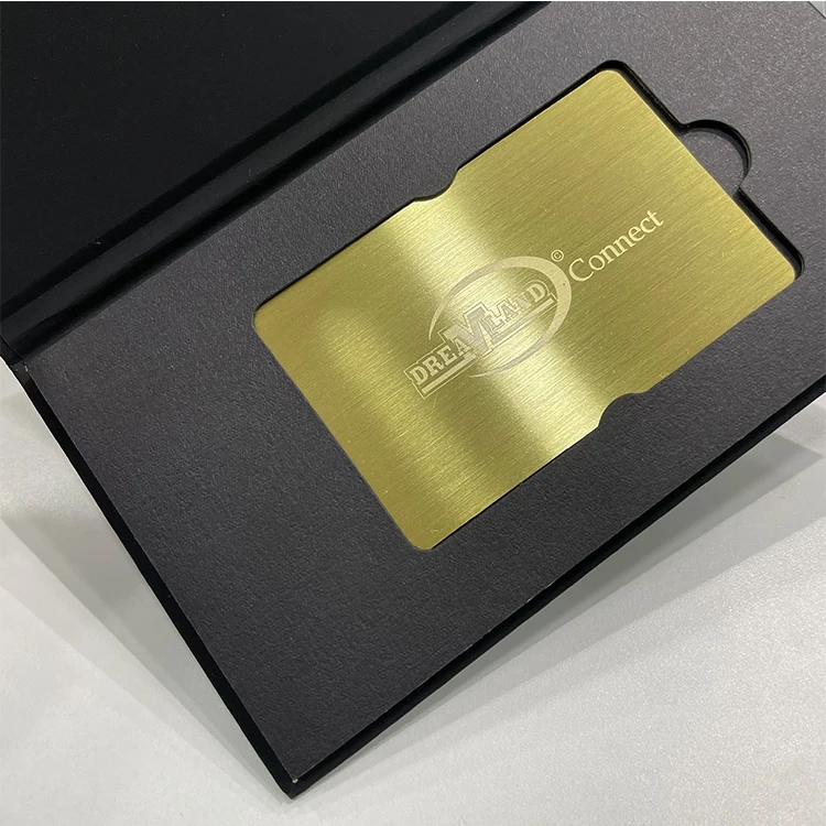 2022 Factory Packing VIP Mirror cards Business Metal Credit Gift Card Box