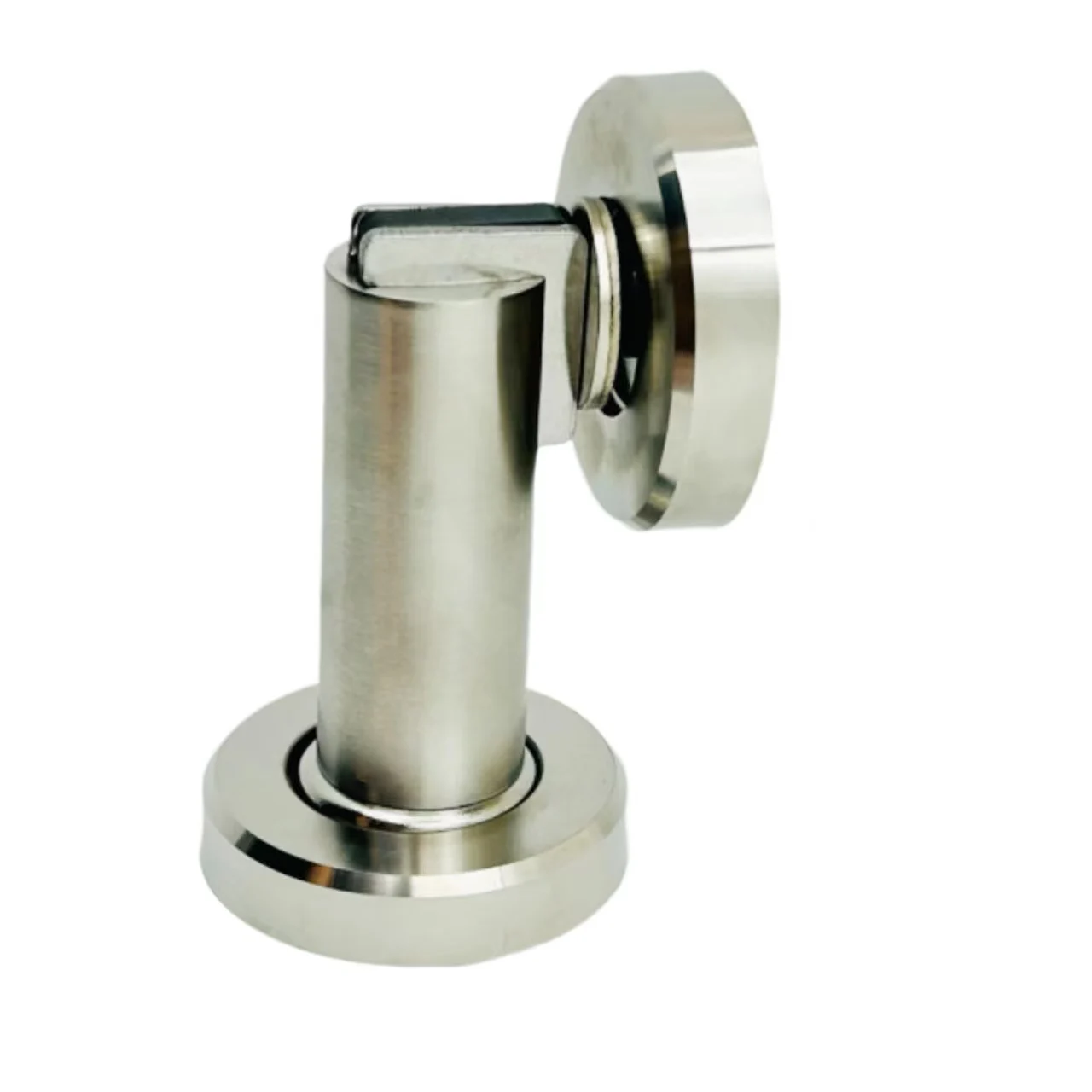 Manufacturing Ground Door Stop Adhesive Magnet Door Stopper Wall Protector Mounted Black Stainless Steel Magnetic Door Stopper