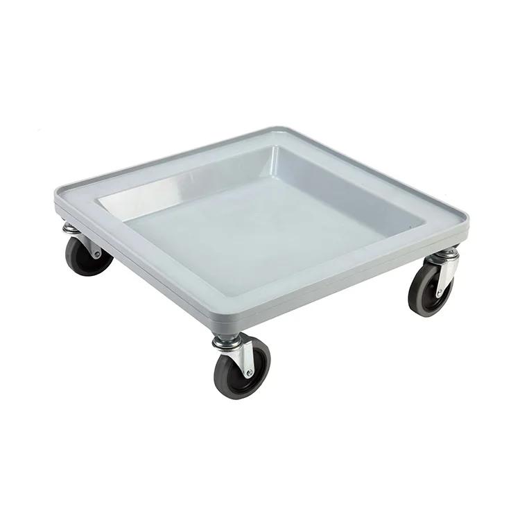 Easy to Transport Hotel Glass Rack 4 Wheel Dolly Trolley