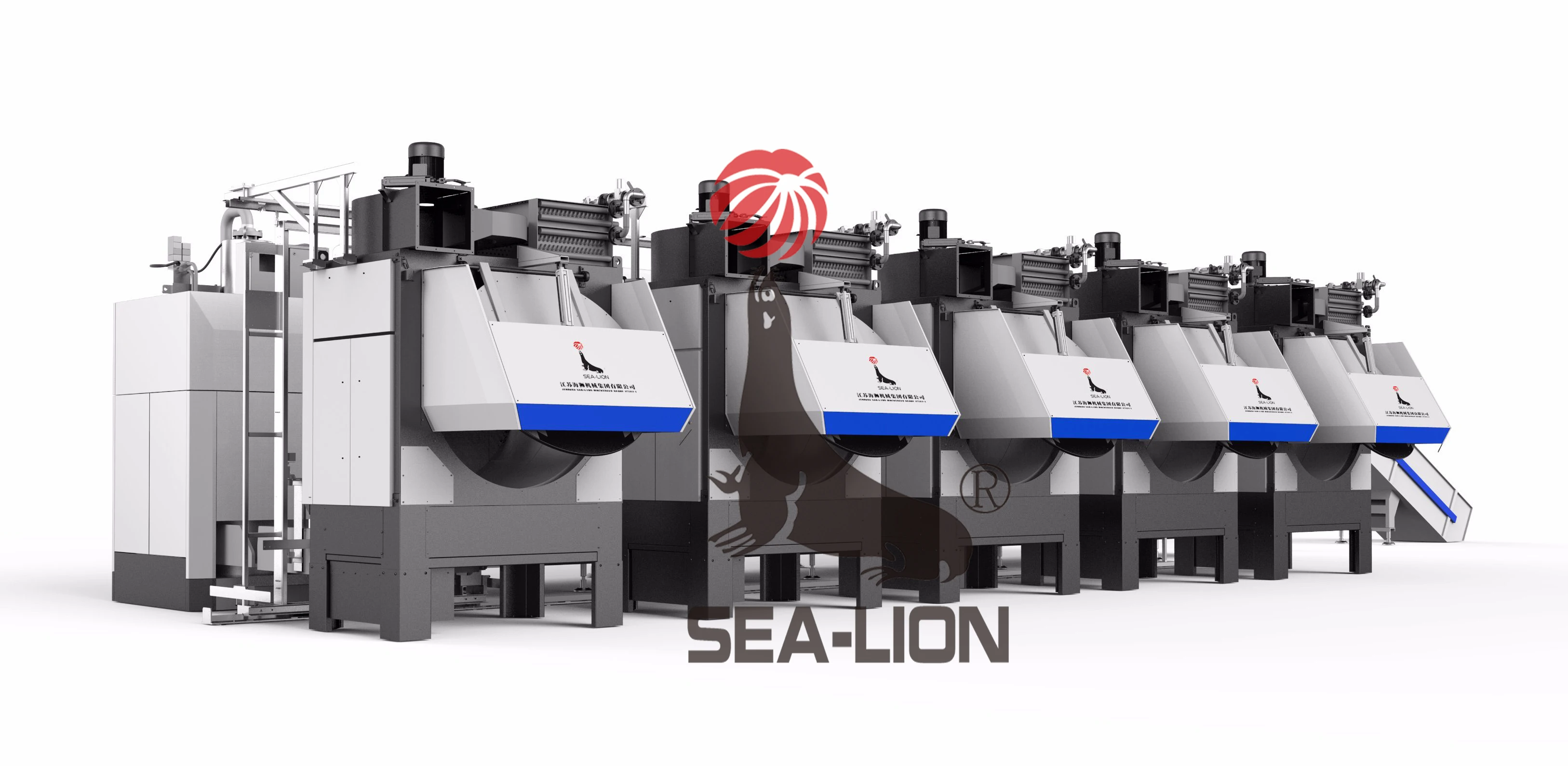 Sea-lion commercial hospital medical tunnel continous batch washer equipment system