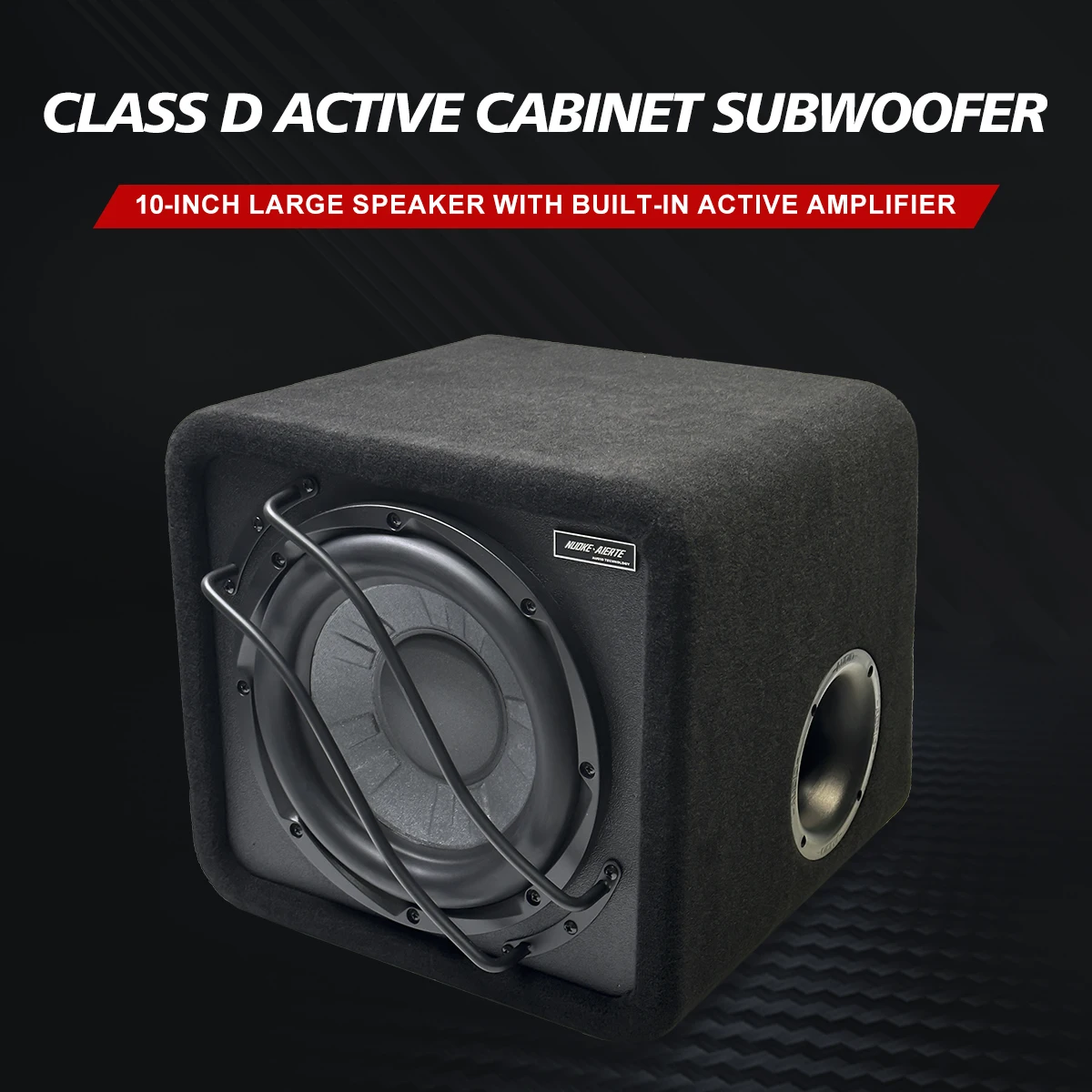 Best 10 inch heavy trapezoid car audio subwoofer vehicle refit 12V subwoofer box