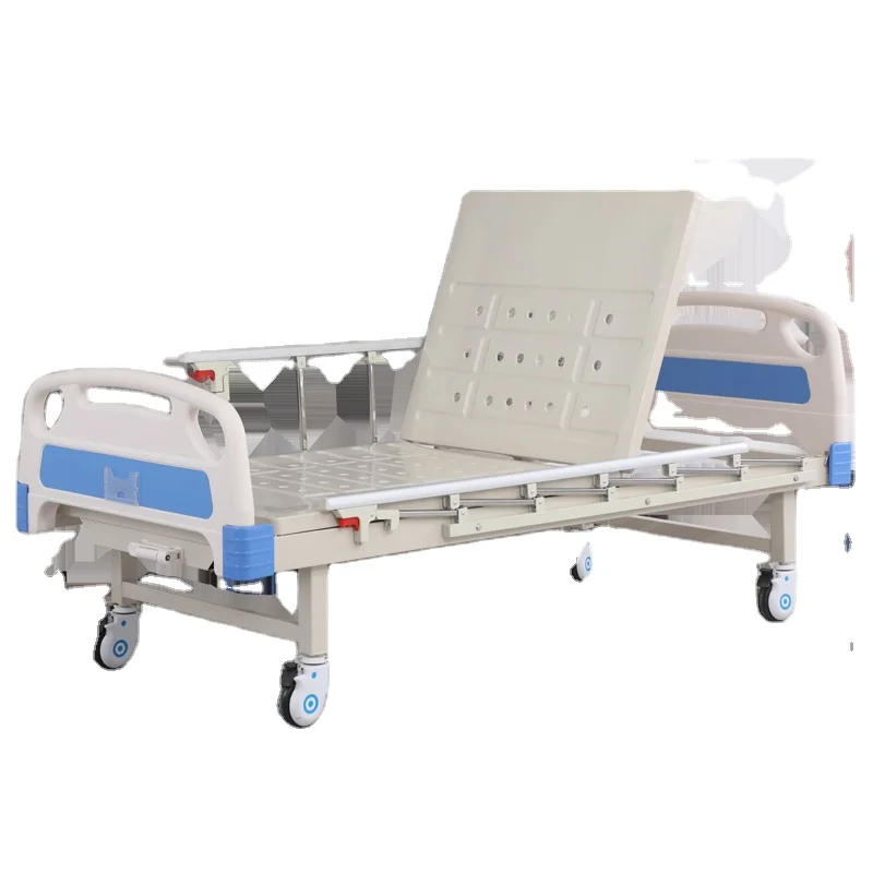 Adjustable ICU Patient Bed Cheap folding two function two crank 2 position manual medical bed