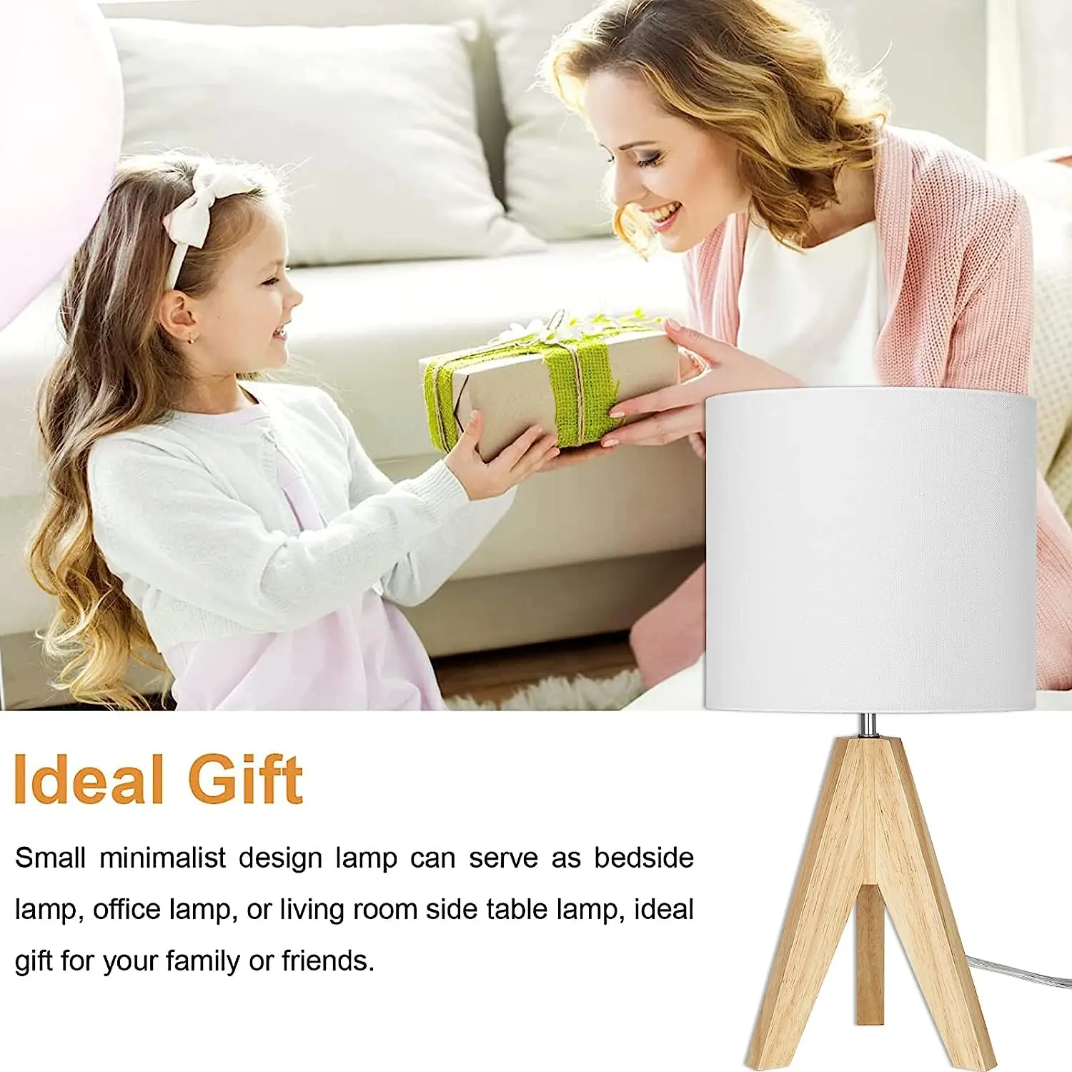 DIY Custom Photo Wood Holder Wooden Flexible Usb Rechargeable Reading Light Led on Desk Lamp Dimmable Bulbs Led Table Lamp