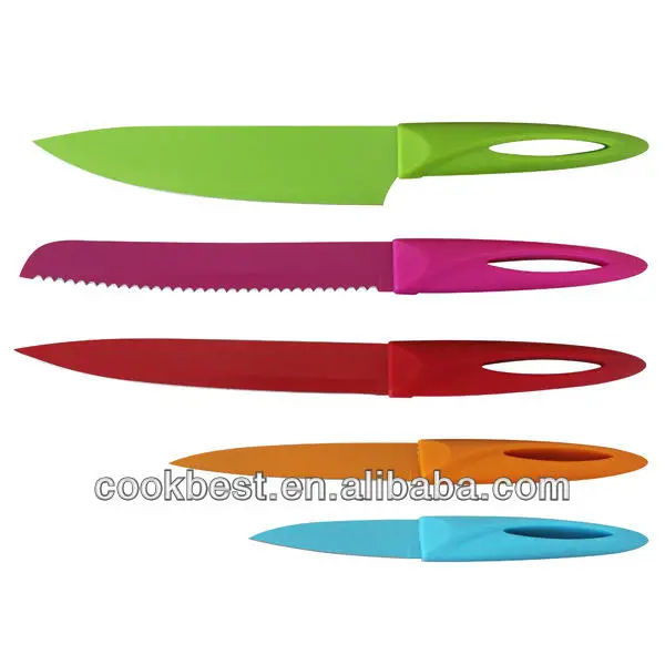 6 Piece Kitchen Knives Kit Set Steel Knife Stand And Magnetic China Kitchen Knife Sets Resin Handle Scissor