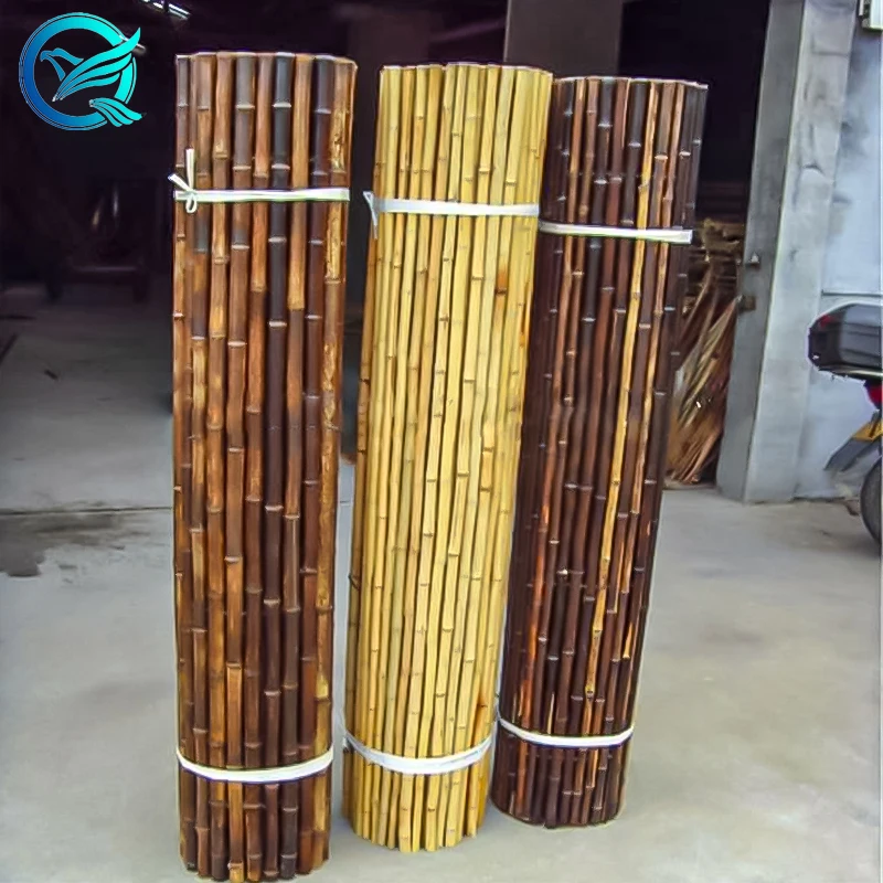 beaded bamboo fence prices for waterproof garden pergola opening roof louver and wood door curtain