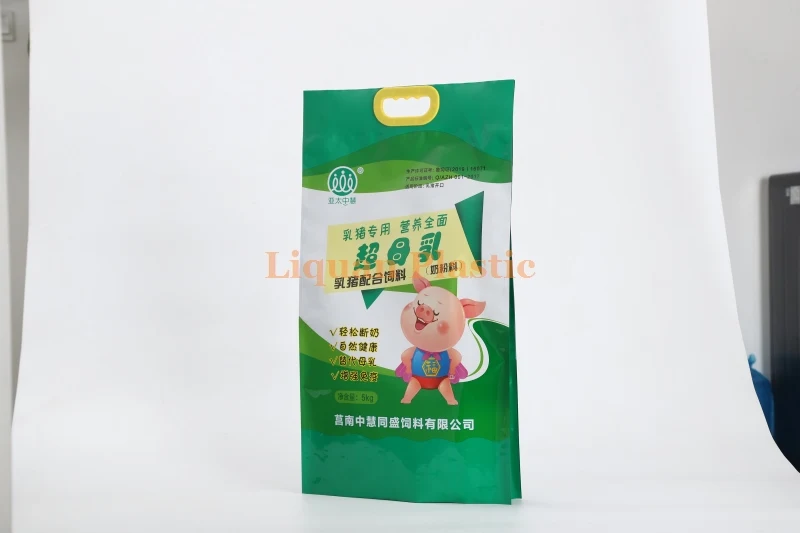 
High end anti penetration animal pet food pouch poly feed bags 