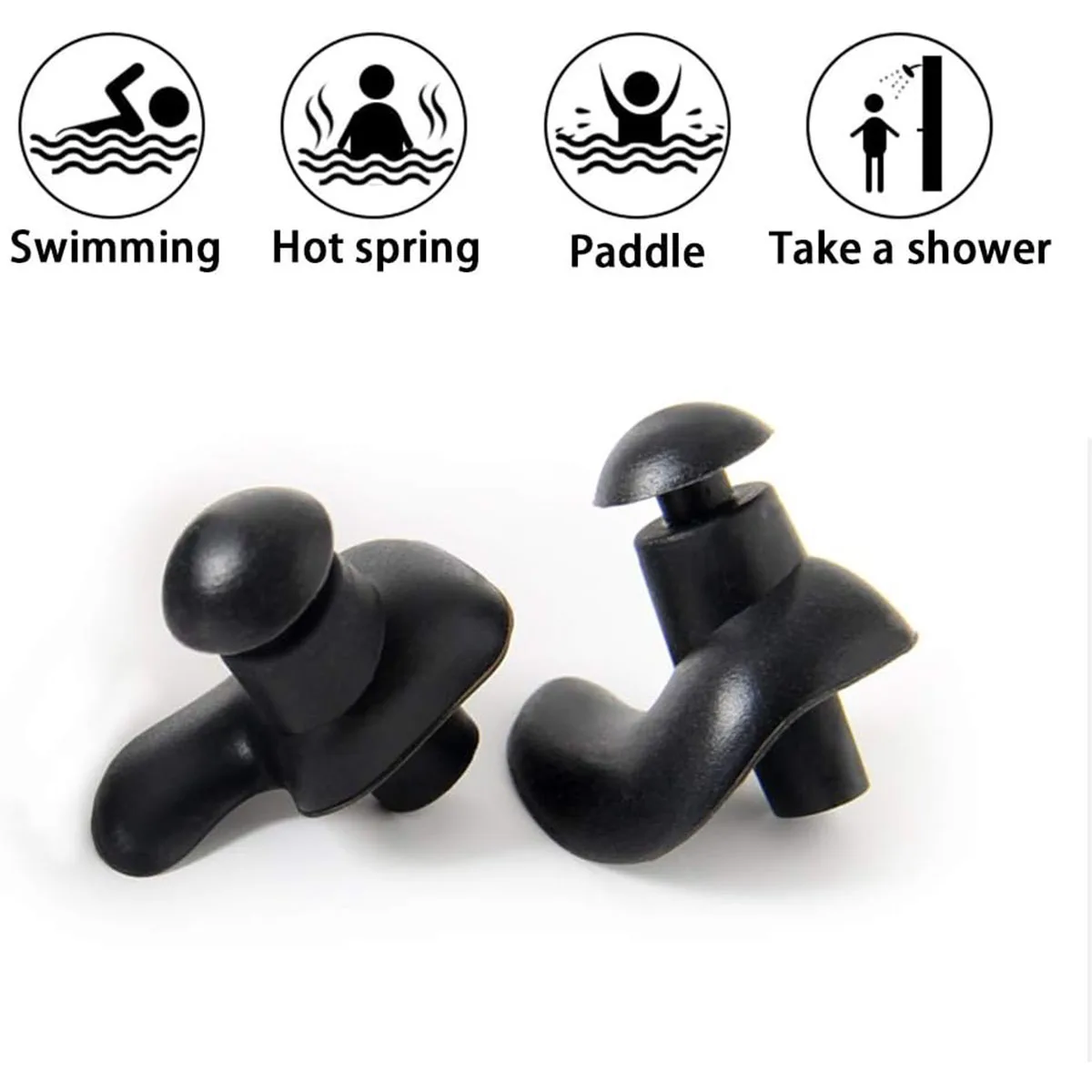 Perfect Bathing Partner Reusable Silicone Swim Earplugs Diving in Ear earbud Silicone Ear Plugs