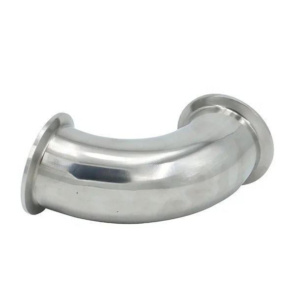 Sanitary 90 degree elbow clamp Mirror polishing stainless steel 304/316L elbow pipe fitting