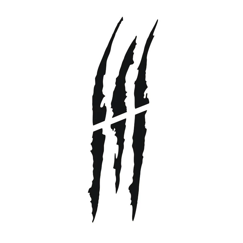 Car headlight decoration vinyl decal car sticker funny car sticker reflective monster scratch stripe claw mark
