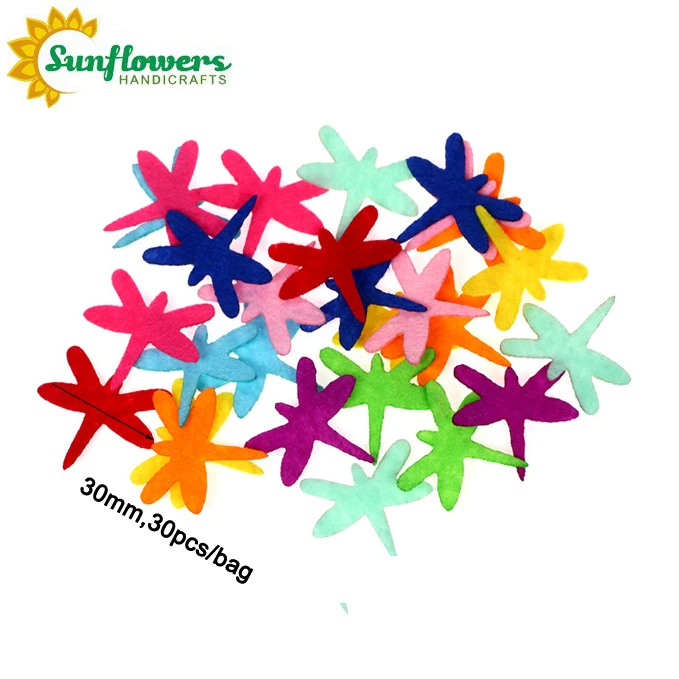 Multicolor 40mm Rabbit Eco-friendly Felt Fabric Shapes for Holiday and Gift Sets