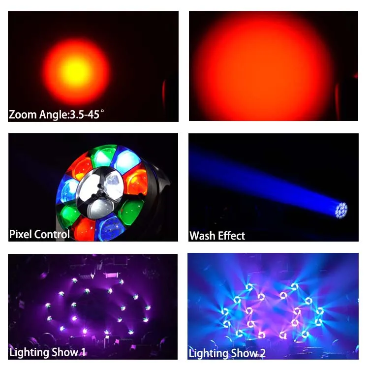12*40 bee eye pixel control stage lights DJ equipment for disco party club bar dj show stage lighting