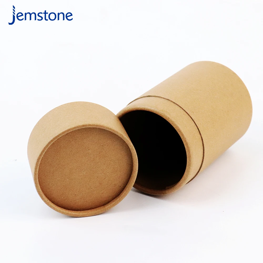 Recyclable Cardboard Yellow Kraft Perfume Bottle Packaging Cardboard Gift Boxes Perfume Packaging Paper Tube