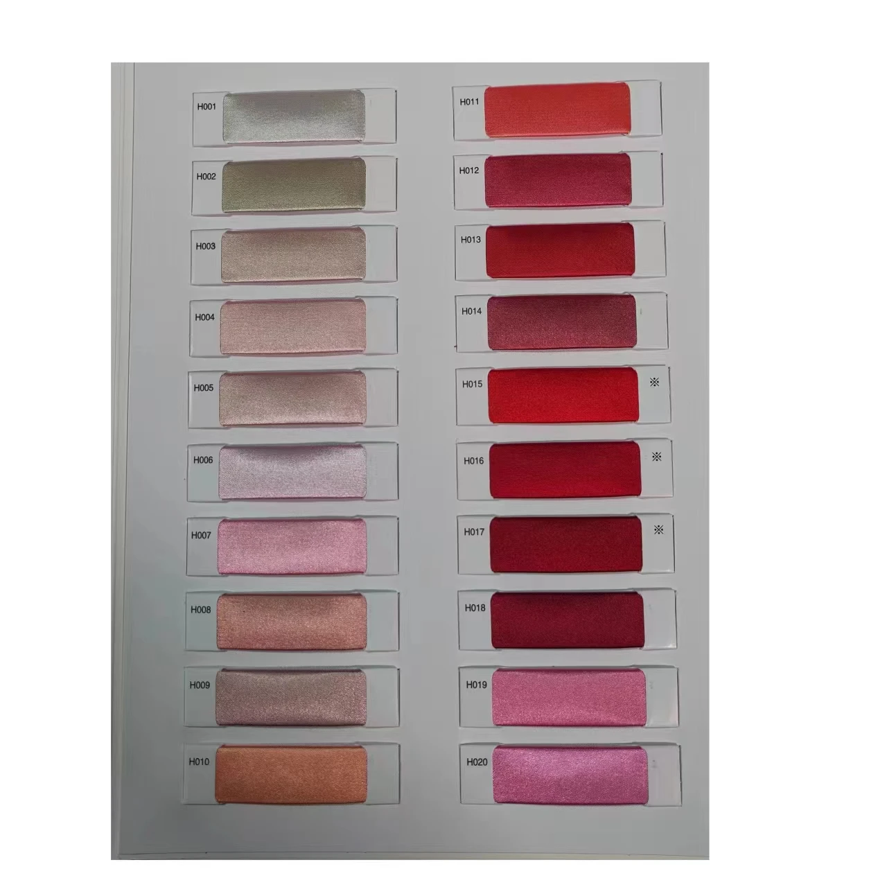 Glossy Twist Stretch digital print  Satin120+ colors sample book