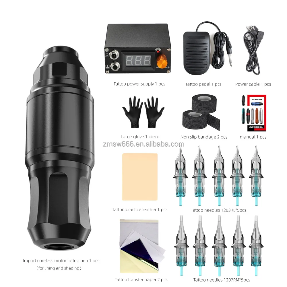 2022 Newest Custom Logo Supplier  Tattoo Machine oil cartridge and battery pen permanent make up machine