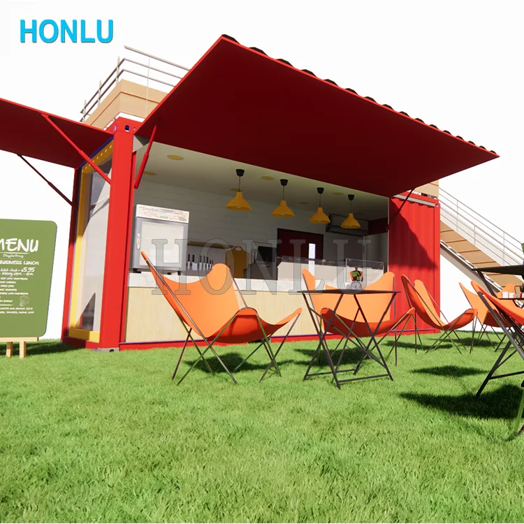 Portable living house container tiny double storey foamcrete panel house patented luxury container house