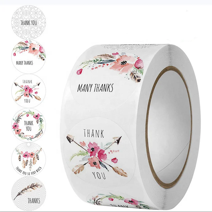 Gift Sealing Stickers Thank you Design Decorations Labels