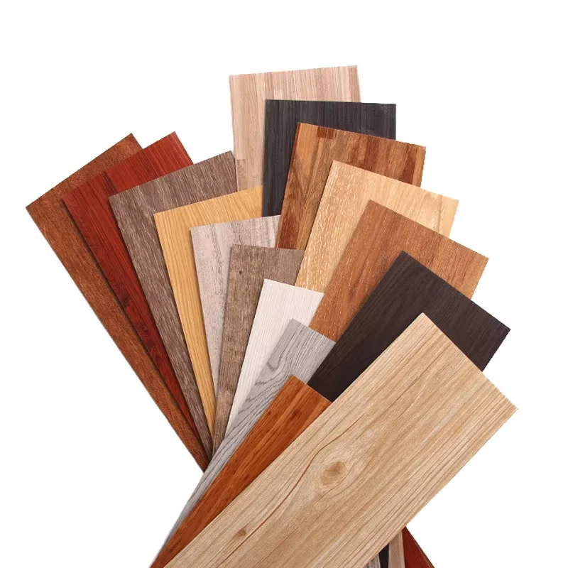 6 mm Interlaced 50mm Mechanical Garage PVC Plastic Laminate Flooring Sheet Wood Texture Hollow Hospital Mat Chinese Design Style