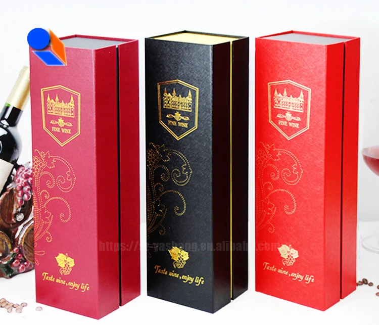 Custom design wine packaging cardboard gift box for dress printing book shaped jewelry box
