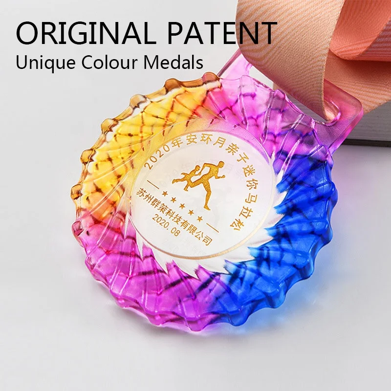 18 years crystal medal manufacturer original patent hanging medal customization Medal presentation at the Games marathon
