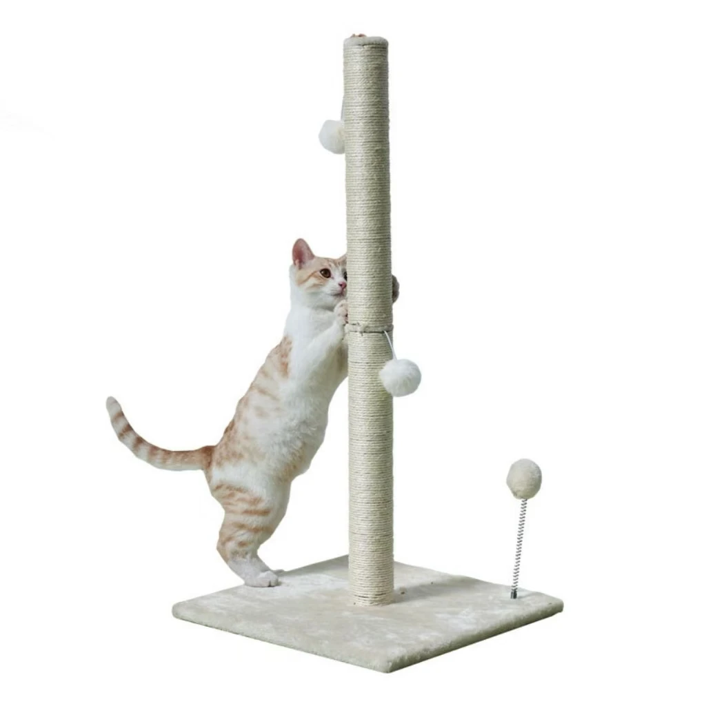 Cat Scratching post Advanced basic cat climbing frame sisal scratching post tree belt hanging ball suitable for indoor cats