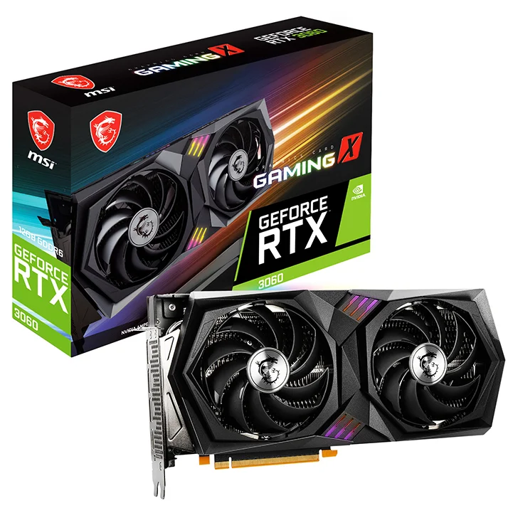 
MSI GeForce RTX 3060 GAMING X 12G GDRR6 192-bit Magic dragon Vantu Graphics Card RTX 3070 3080 3090 series 