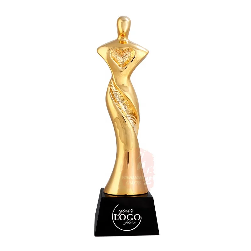 Best Price Gold Plated Metal Trophy Resin Awards Personalized Crystal Dance Trophies Awards For Dancer MOT-13