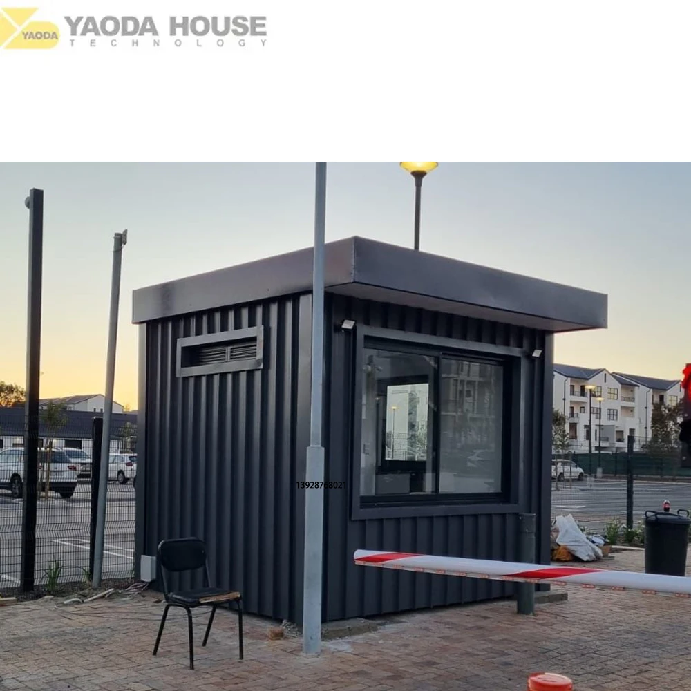 Огнестойкая ветрозащитная дорожная развязка киоск контрольно-пропускной пункт контейнер коробка для переоборудования/модульный/маленький/крошечный дом