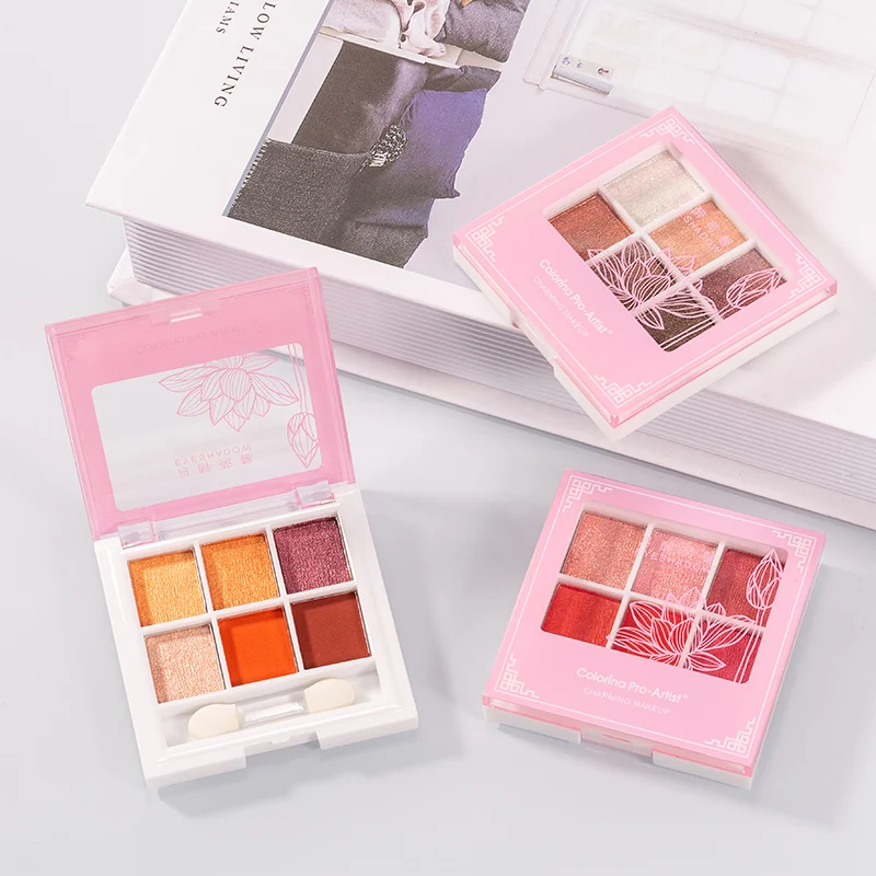 Colorina Eyeshadow Palette Makeup Cosmetics Cheap High Quality  6 Colors Vagen Halal Branded Best Eye Shadow
