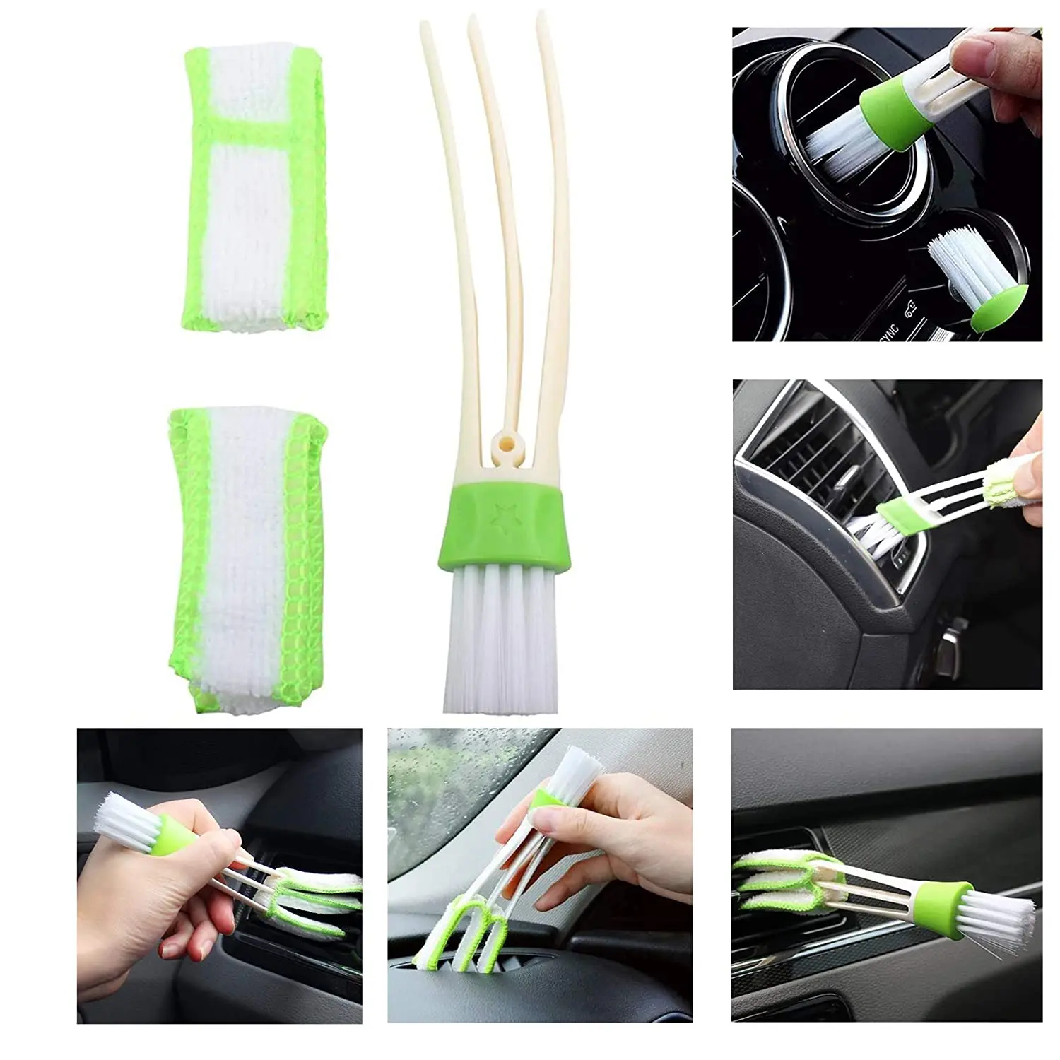 17Pcs Hot Sale Car Cleaning Tool Set Car Wheel Cleaner Wash Brush Supplies Kit