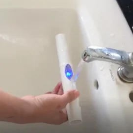 Standard D shape  urea Led blue  night light motion sensor  toilet seat nightlight