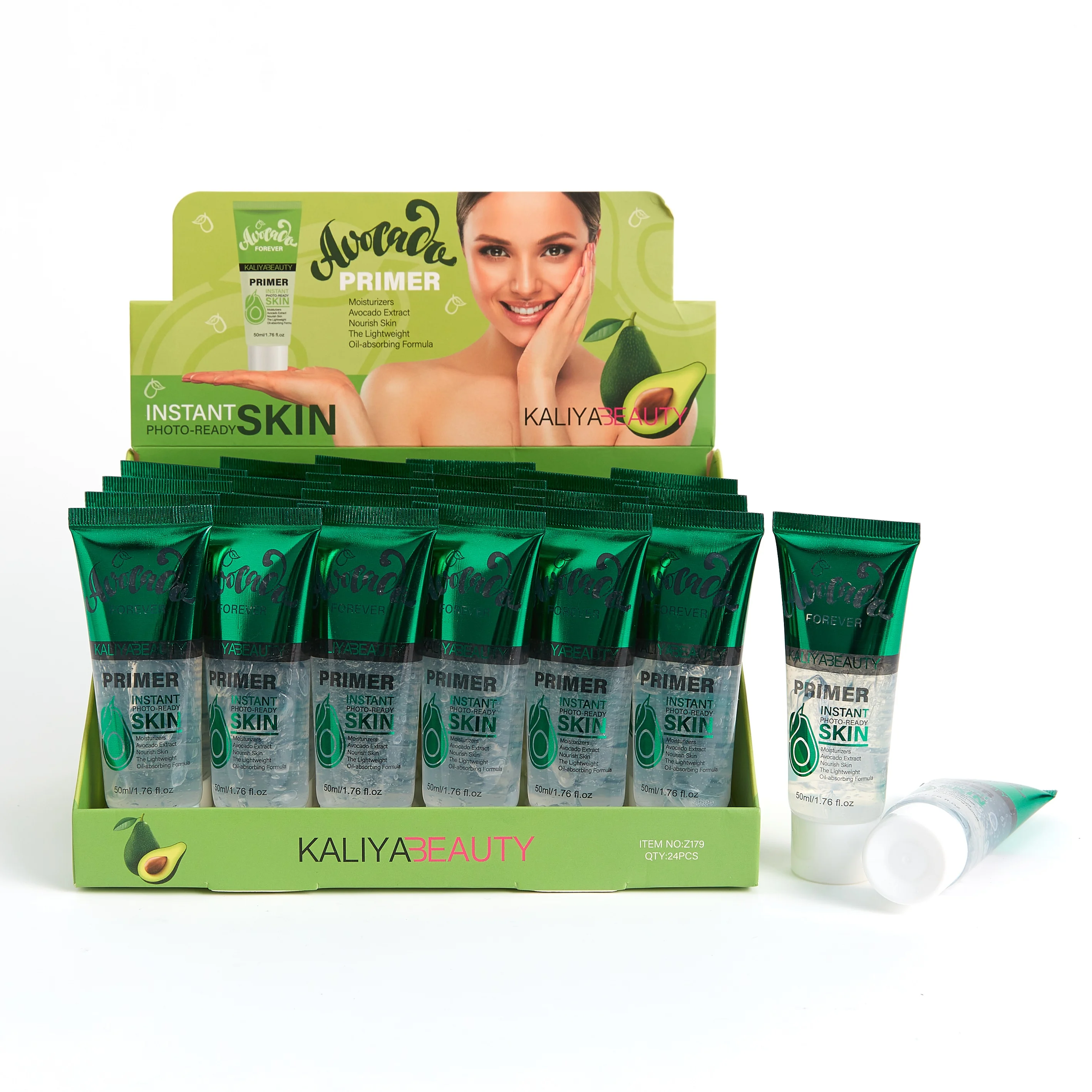 New Style Hot Sale Oem Face Base Foundation Primer Avocado Foundation Primer Your Own Makeup Primer Face Beauty