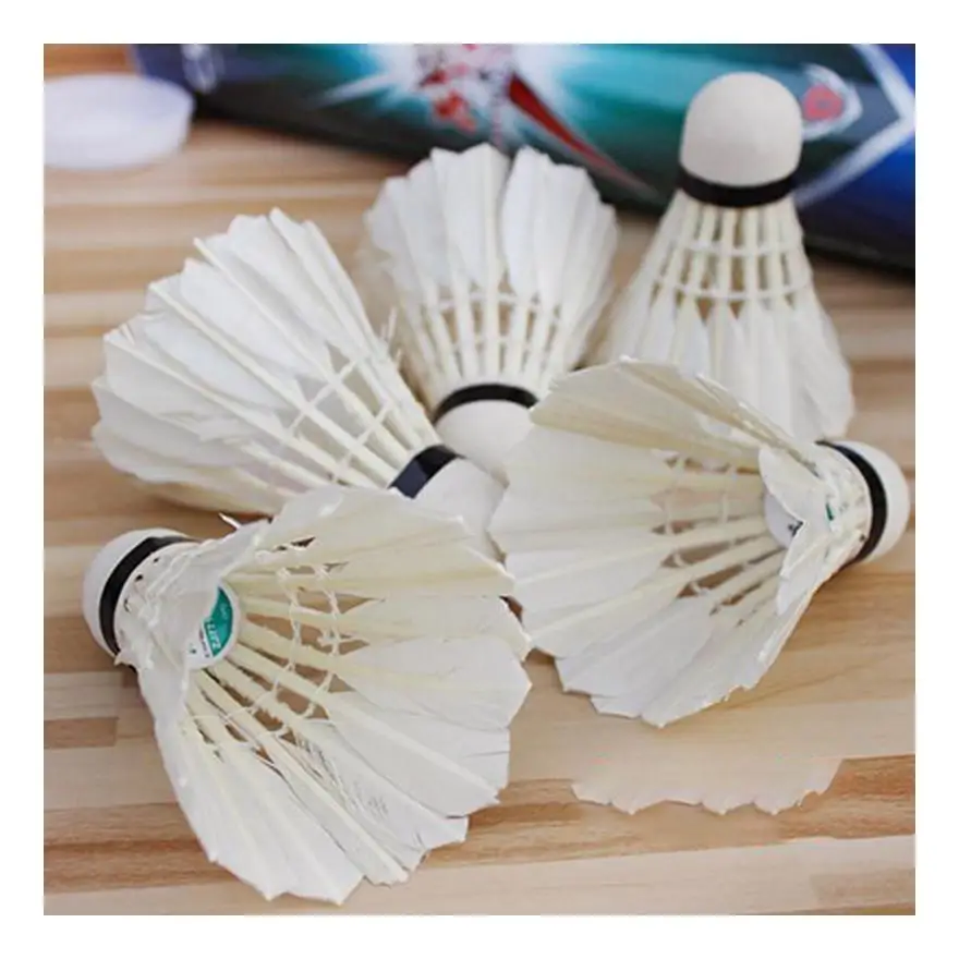 Воланы для бадминтона, прочные мячи с гусиными перьями для бадминтона, 6 шт./компл.