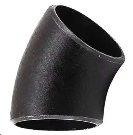 Бесшовная углеродистая сталь A234 WPB длинный радиус короткий 45 градусов колено