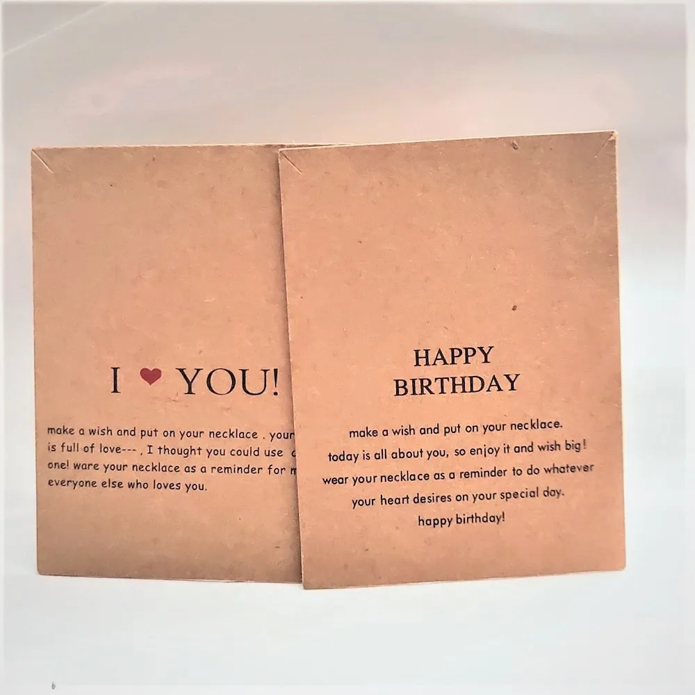  Custom Natural Color Kraft Cards Best Friends Sister Mommy Jewelry Cards Brown Paper Cards Gift Packing Accessories.jpg