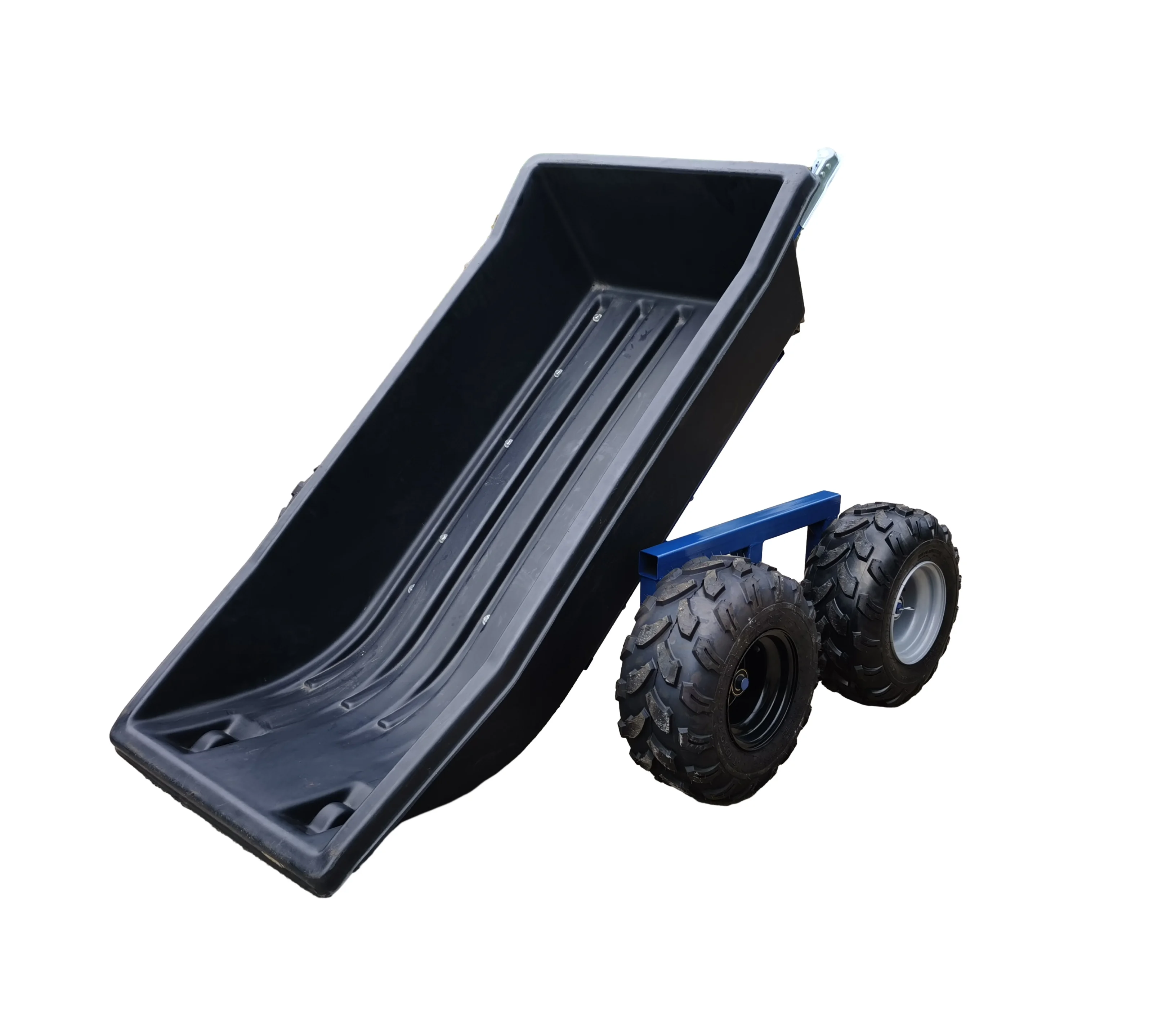 All-Terrain Truck Car Tow-Behind Metal Frame Plastic Heavy Duty Easy Assembly ATV Camper Transport Dump Trailer