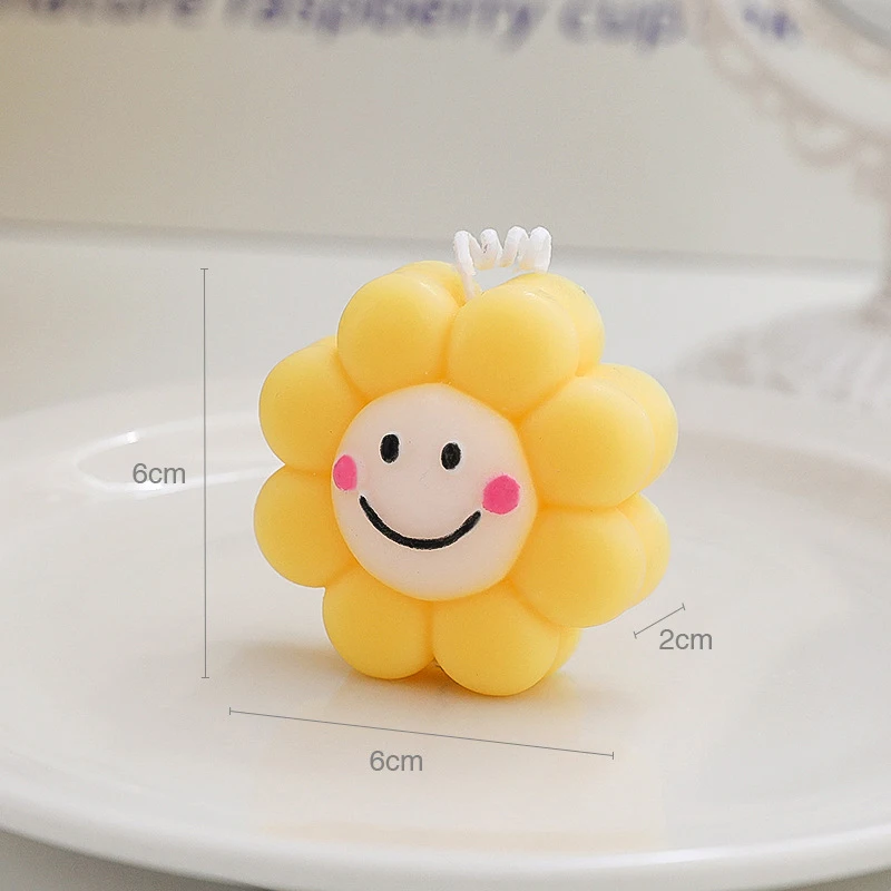Creative Sunflower Scented Candle Handmade Aromatherapy Candle Birthday Gift Wedding Party Desktop Decor Home Decoration