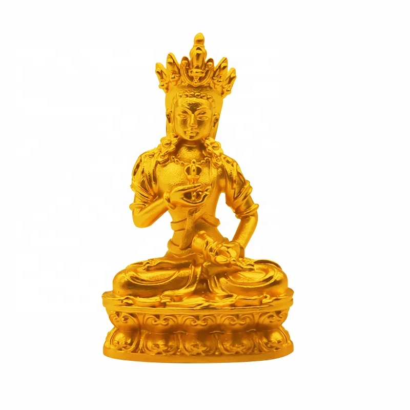 High grade golden buddha statue decorated buddhist religious sculpture gifts