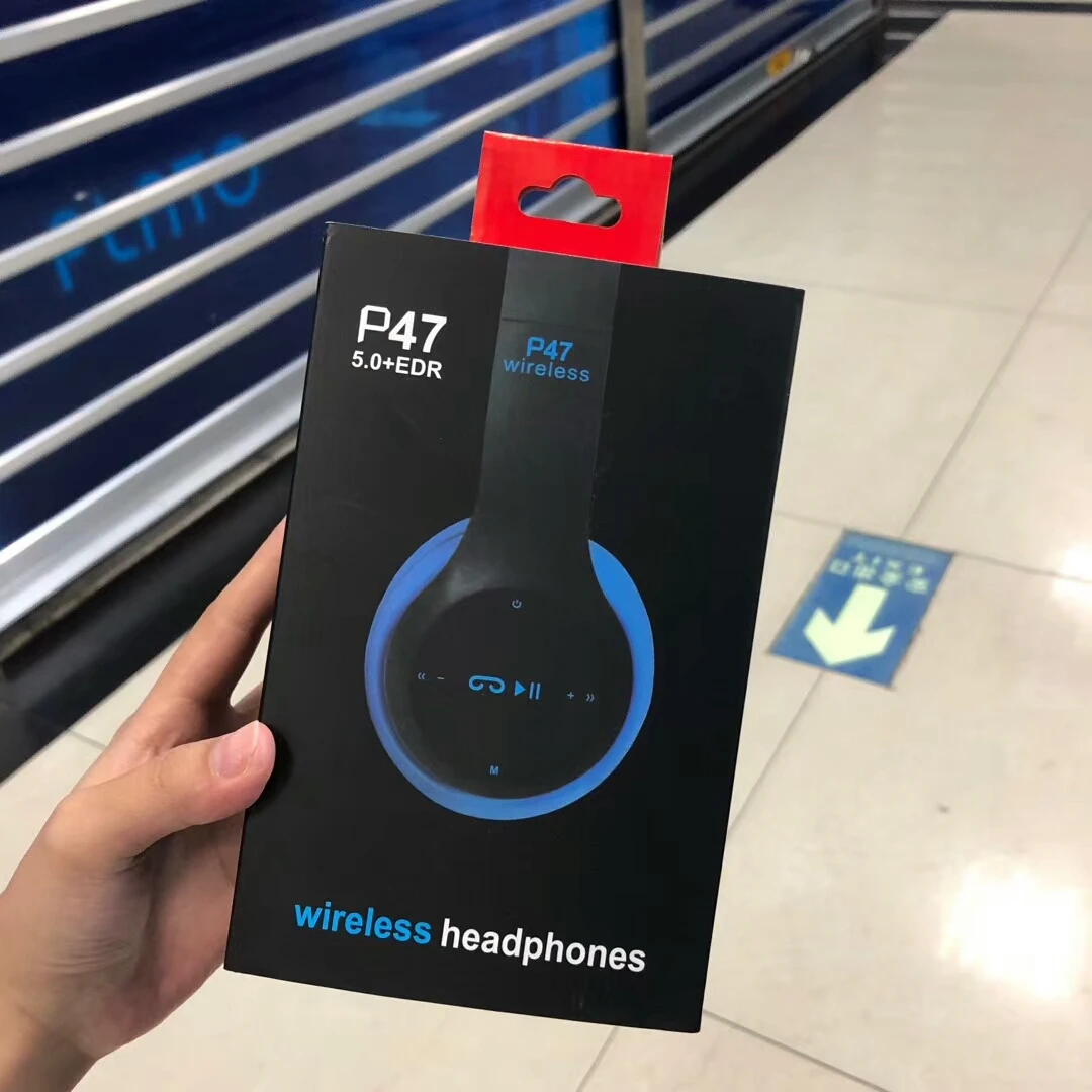 Беспроводные наушники P47 по заводской цене, наушники blutooth с картой памяти, гарнитура громкой связи с микрофоном