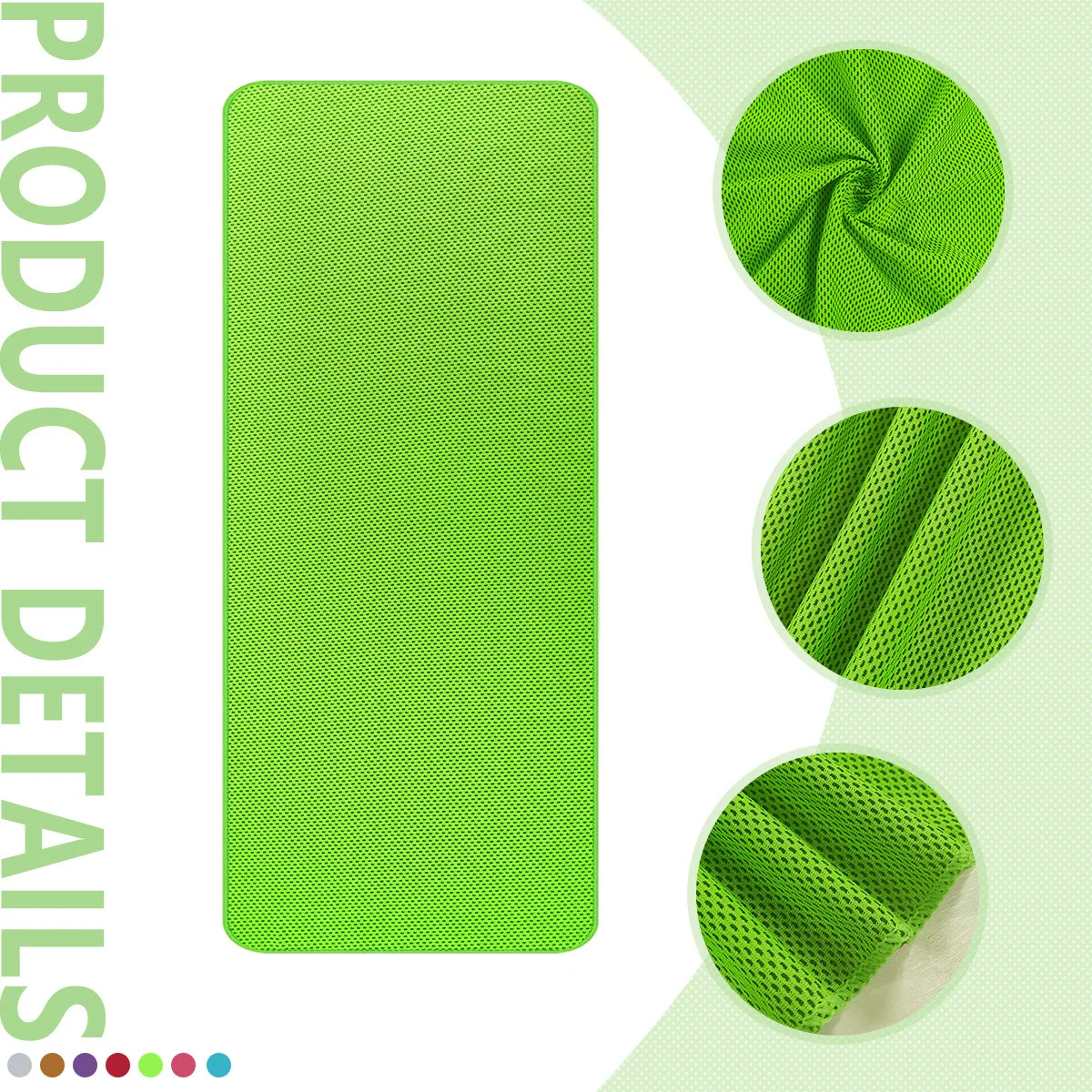 SEQ Multipurpose Soft Breathable Yoga sports running fitness microfiber cooling towel for neck and wrist