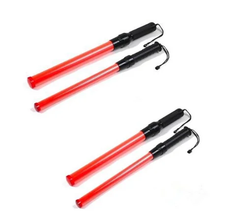 21Inch Signal Traffic Baton Portable Rechargeable Light Stick Red Green Traffic Baton